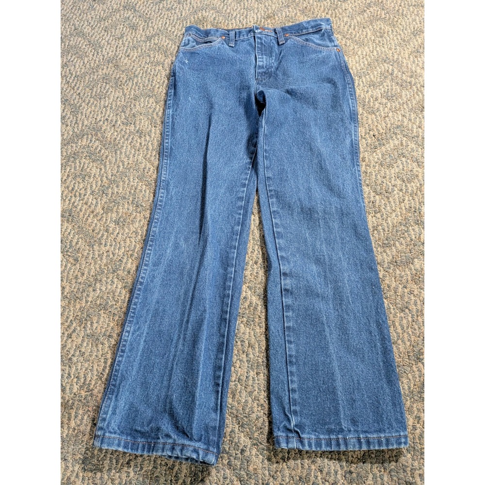 Wrangler Cowboy Cut Slim Fit Jeans 936PWD Blue Denim 30x30 Mens Straight Leg